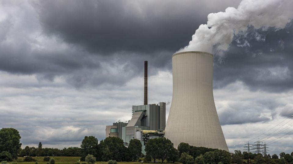 Ansicht eines Kohlekraftwerkes 