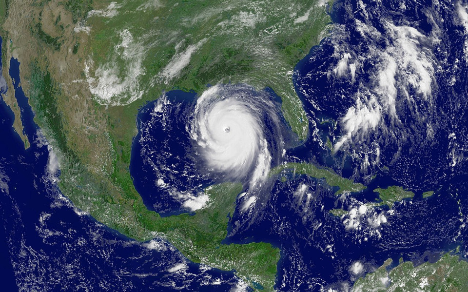Satellitenbild von Hurrikan Katrina