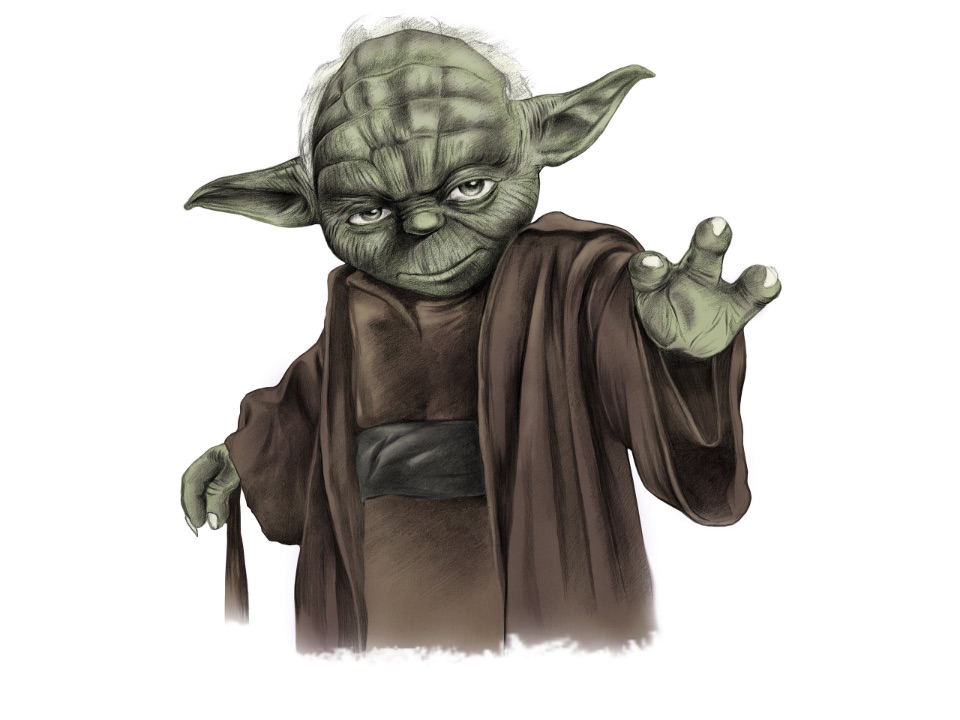 Illustration von Yoda aus Star Wars