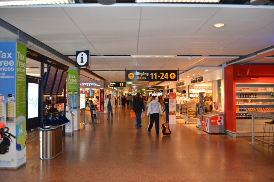 Flughafen in Stockholm
